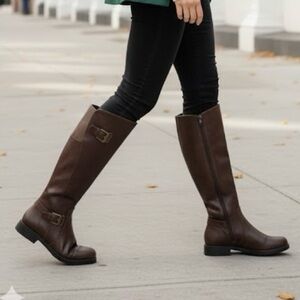 Baretraps Carmen Knee-High Riding Boots Brown | Size 6.5 | Brand New NWB